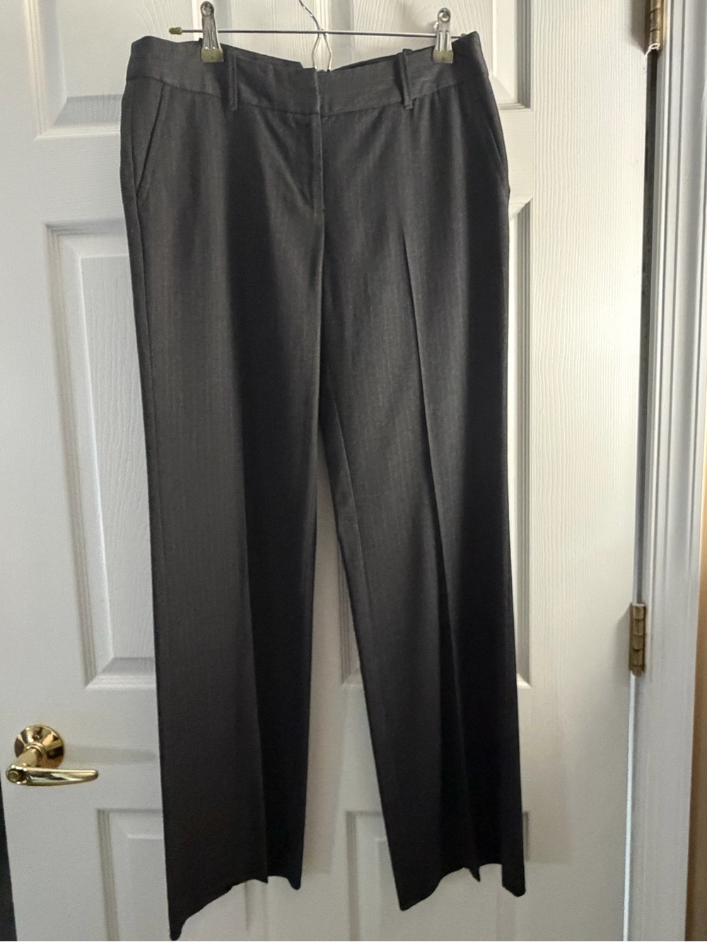 Ann Taylor LOFT Women's Dress Pants Work Office Slacks Charcoal Dark Grey Size 4